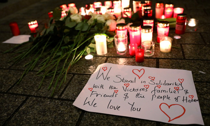 Vigil in Berlin for the victims of a shooting in the city of Hanau