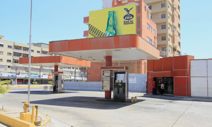 An empty gas station is seen after an order to close it at the border state of Zulia in response to the spread of coronavirus disease (COVID-19) in Maracaibo