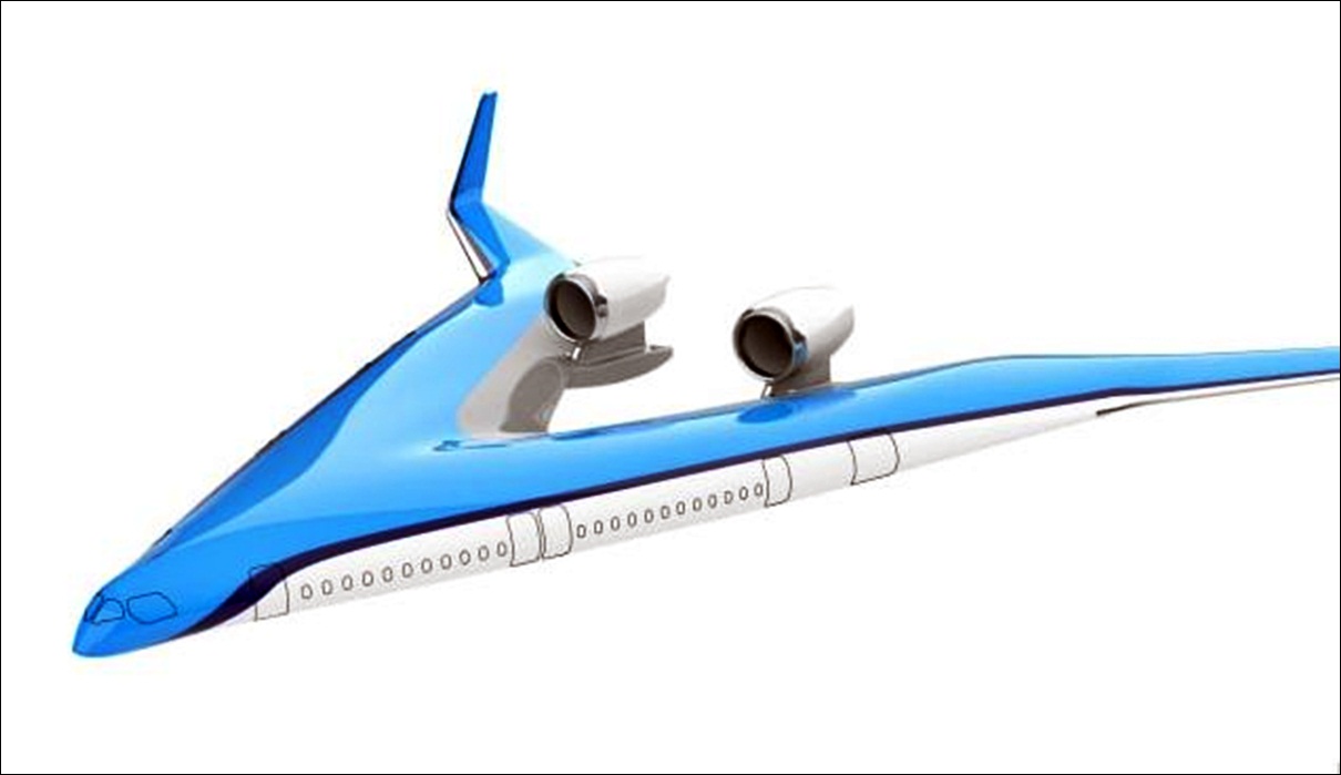 Test Flight Of 'FlyingV' Plane Scale Model A Success