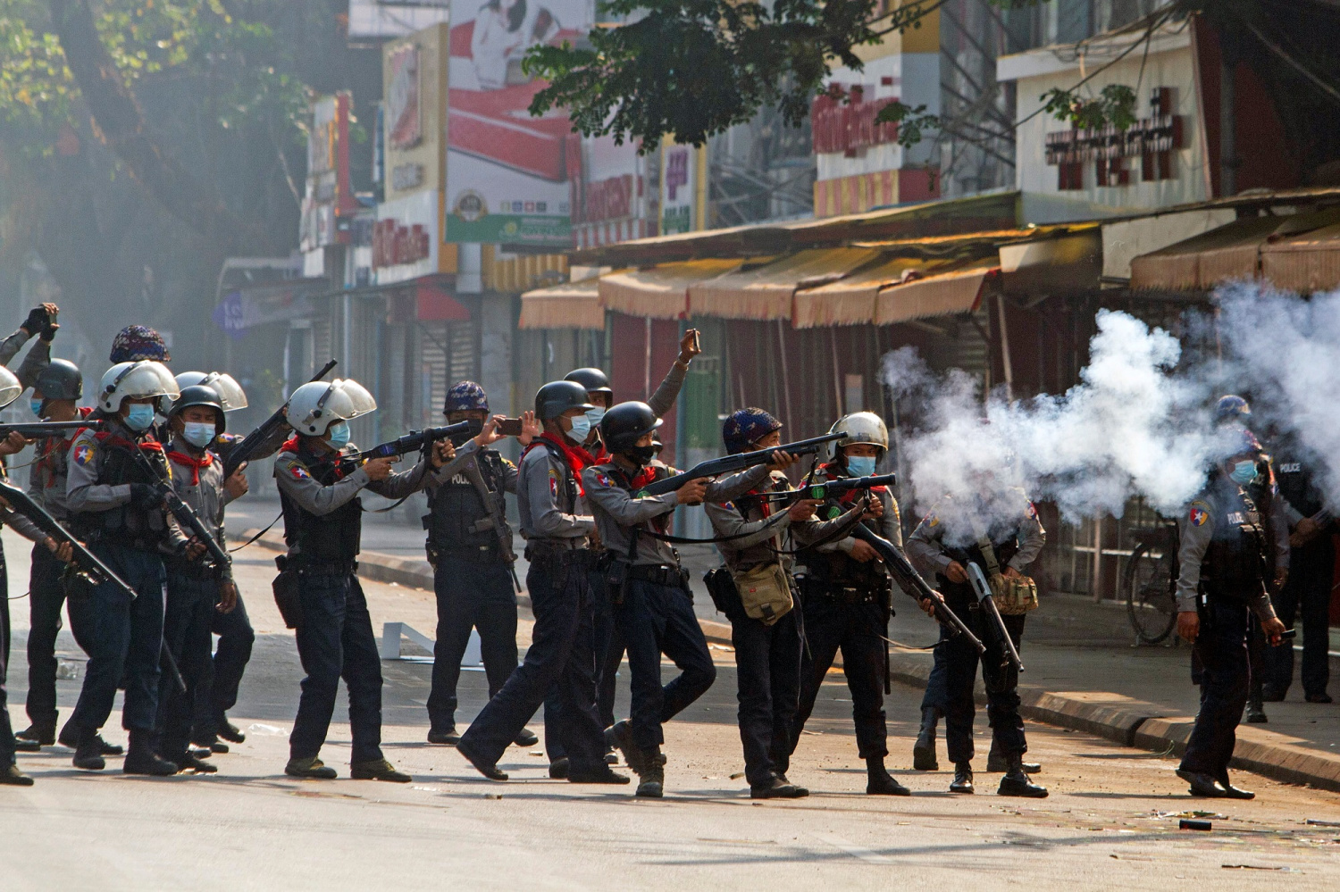 Myanmar Protesters Back On Street Monday After 18 Killed Over Weekend