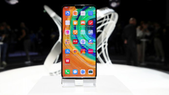Richard Yu, CEO of Huawei's consumer business group, launches the Mate 30 smartphone range in Munich