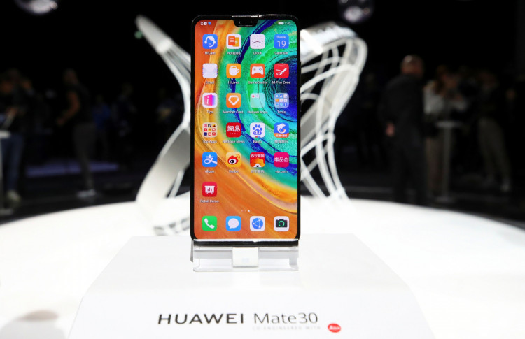 Richard Yu, CEO of Huawei's consumer business group, launches the Mate 30 smartphone range in Munich