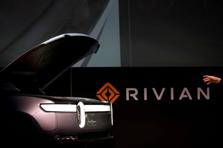 Rivian introduces R1T all-electric pickup truck at LA Auto Show in Los Angeles