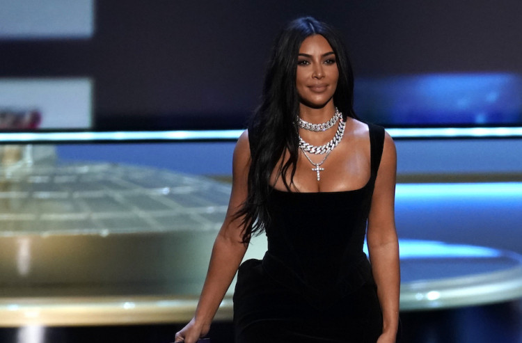 71st Primetime Emmy Awards - Show - Los Angeles, California, U.S., September 22, 2019. Presenters Kim Kardashian West (L) and Kendall Jenner arrive on stage. REUTERS/Mike Blake
