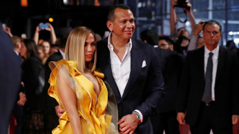 Jennifer Lopez and her fiance Alex Rodriguez 