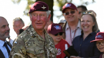 Charles, the Prince of Wales, attends commemoration for the 75th anniversary of the Battle of Arnhem, part of Operation Market Garden in World War Two, in Ede, Netherlands September 21, 2019. 