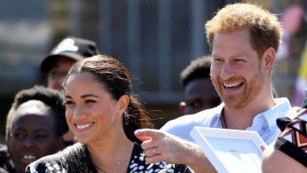 Harry and Meghan in Africa