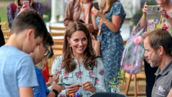 Britain's Catherine, Duchess of Cambridge visits RHS Wisley near Woking
