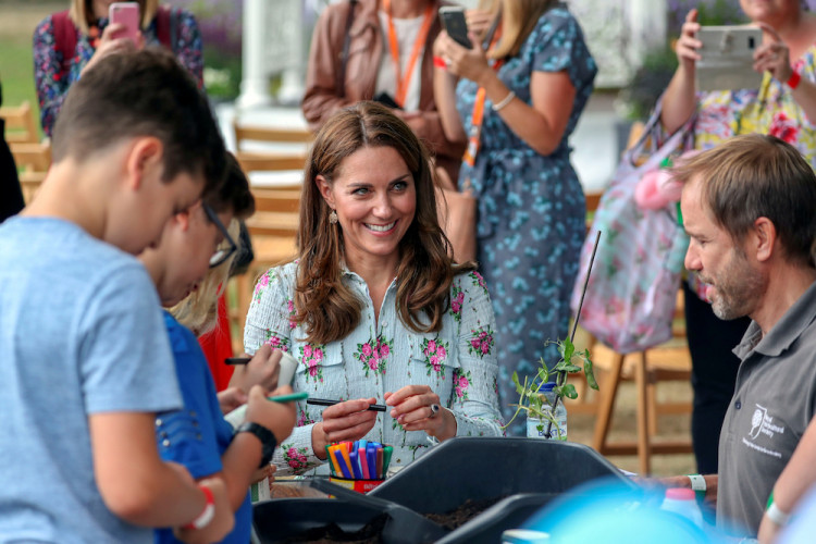 Britain's Catherine, Duchess of Cambridge visits RHS Wisley near Woking