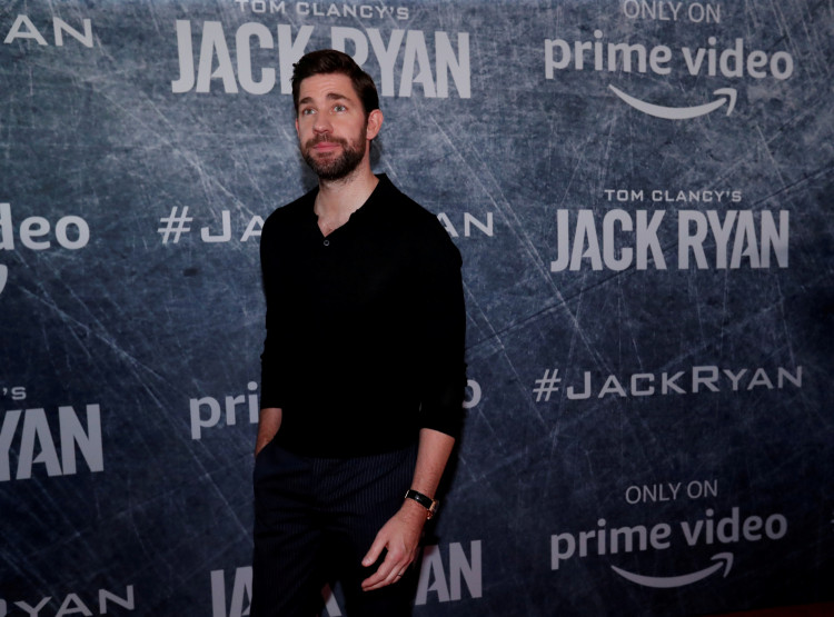 Cast member and executive producer John Krasinski poses at a premiere for the television series "Jack Ryan" in Los Angeles, California, U.S., August 31, 2018. 