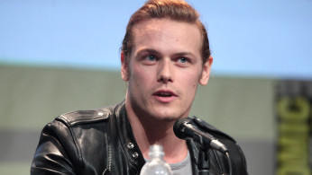 Sam Heughan shared photo with Caitriona Balfe and Sophie Skelton while having fun on set of 'Outlander' Season 5. Photo by Gage Skidmore/Flickr