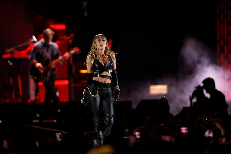 Miley Cyrus performs during the iHeartRadio Music Festival at T-Mobile Arena in Las Vegas, Nevada, U.S. September 21, 2019. 