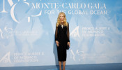 Nicole Kidman poses on the red carpet to attend the Monte Carlo Gala for the Global Ocean in Monaco, September 26, 2019. 