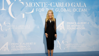 Nicole Kidman poses on the red carpet to attend the Monte Carlo Gala for the Global Ocean in Monaco, September 26, 2019. 