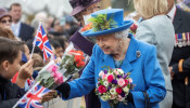 Britain's Queen Elizabeth visits Haig Housing Trust to open their new housing development for armed forces veterans, in London, Britain October 11, 2019. 