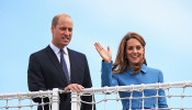 Britain's Prince William and Catherine, Duchess of Cambridge, attend ship naming ceremony in Birkenhead