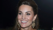 Catherine, Duchess of Cambridge, attends a reception with Britain's Prince William, hosted by the British High Commissioner to Pakistan, Thomas Drew, at the Pakistan National Monument in Islamabad, Pakistan October 15, 2019. Chris Jackson/Pool via REUTERS
