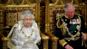 Britain's Queen Elizabeth delivers the Queen's Speech during the State Opening of Parliament in London