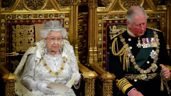 Britain's Queen Elizabeth delivers the Queen's Speech during the State Opening of Parliament in London