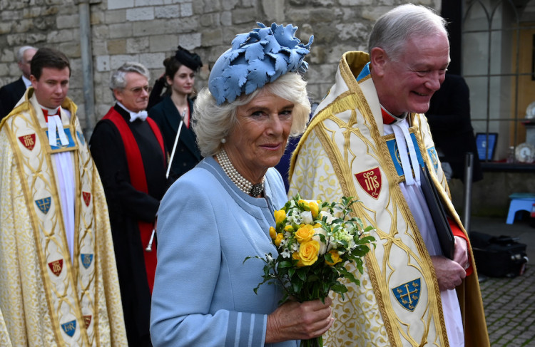 Britain's Camilla, Duchess of Cornwall, leaves a service to mark the 750th anniversary of Westminster Abbey in London, Britain October 15, 2019. Paul Ellis/Pool via REUTERS