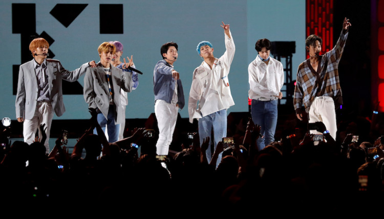Boy group Monsta X performs during the iHeartRadio Music Festival at T-Mobile Arena in Las Vegas, Nevada, U.S. September 21, 2019. REUTERS/Steve Marcus