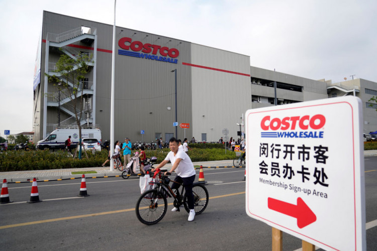 A U.S. hypermarket chain Costco Wholesale Corp store is pictured in Shanghai, China 