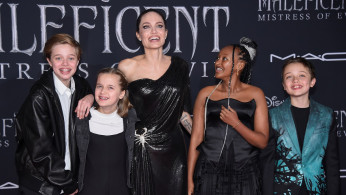 Angelina Jolie, Shiloh Nouvel Jolie-Pitt, Vivienne Marcheline Jolie-Pitt, Zahara Marley Jolie-Pitt, and Knox Leon Jolie-Pitt attend the premiere of 
