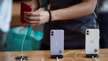 Apple's new iPhone 11 phones are displayed at the Apple Store in IFC, Central district, Hong Kong, China