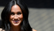 Britain's Meghan Markle, Duchess of Sussex, visits the University of Johannesburg