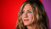 Aniston arrives to the global premiere for Apple's 