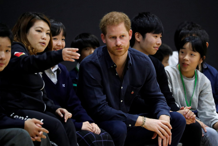 Britain's Prince Harry, Duke of Sussex, meets with Paralympians in Tokyo