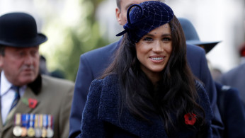 Britain’s Prince Harry and Meghan, Duchess of Sussex visit the 91st Field of Remembrance in London