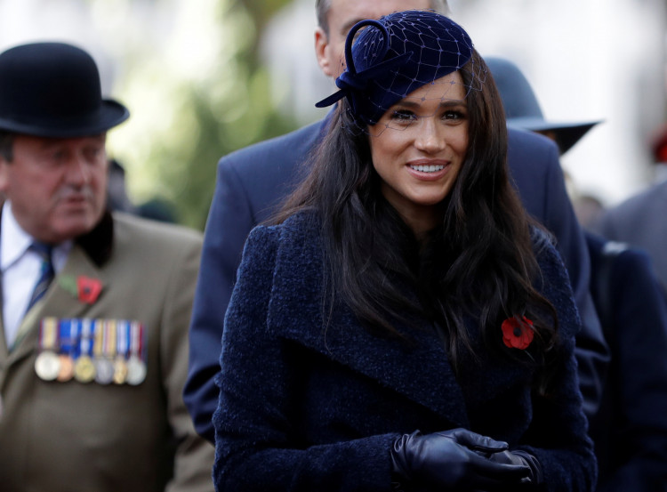 Britain’s Prince Harry and Meghan, Duchess of Sussex visit the 91st Field of Remembrance in London