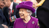 Britain's Queen Elizabeth II visits Royal British Legion Industries village in Aylesford