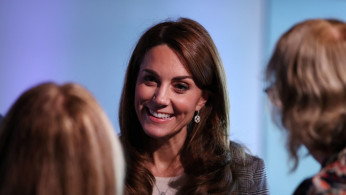 Britain's Prince William and Catherine, Duchess of Cambridge's visit to Shout's Crisis Volunteer celebration event at the Troubadour White City Theatre in London