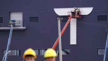 A gigafactory of electric carmaker Tesla Inc is seen in Shanghai