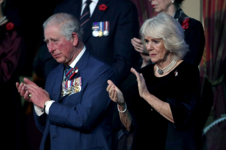 Britain's Prince Charles and Camilla, Duchess of Cornwall, attend the Festival of Remembrance in London