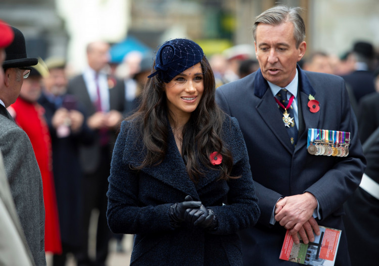 Britain's Prince Harry and Meghan, Duchess of Sussex visit the 91st Field of Remembrance in London