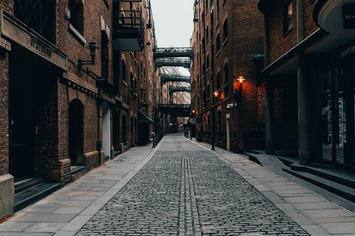 One of the alleys in London.