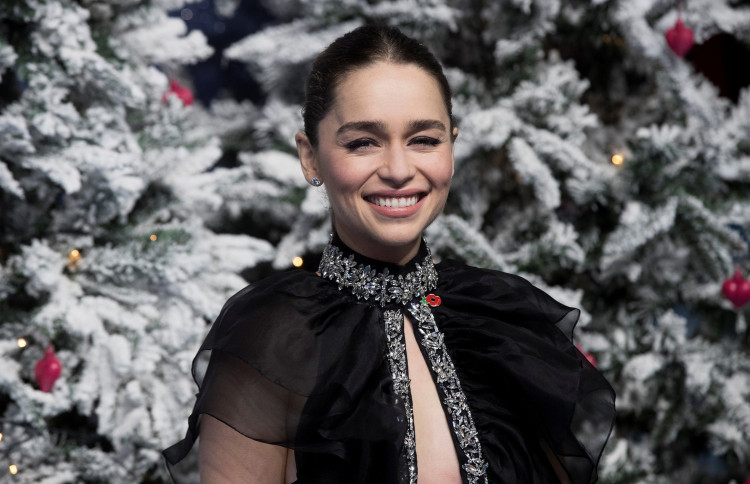 Actor Emilia Clarke poses looks as she arrives for the U.K. premiere of "Last Christmas" in London, Britain, November 11, 2019. REUTERS/Simon Dawson