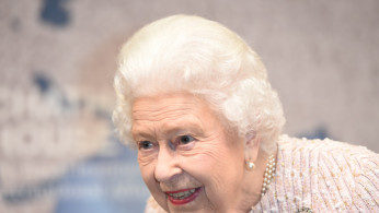 Britain's Queen Elizabeth smiles during the annual Chatham House award in London
