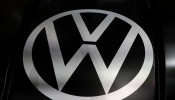 The logo of Volkswagen is pictured at the LA Auto Show in Los Angeles, California, U.S., November 20, 2019. 