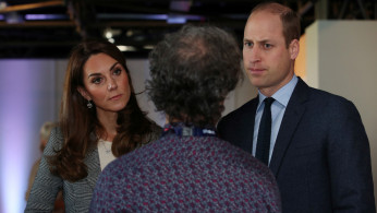 Britain's Prince William and Catherine, Duchess of Cambridge's visit to Shout's Crisis Volunteer celebration event at the Troubadour White City Theatre in London