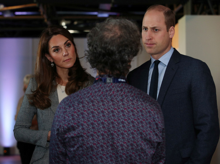 Britain's Prince William and Catherine, Duchess of Cambridge's visit to Shout's Crisis Volunteer celebration event at the Troubadour White City Theatre in London