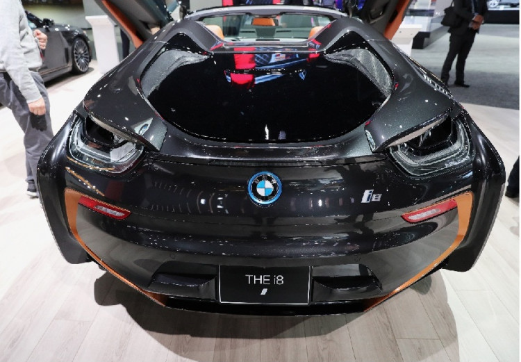BMW i8 is displayed at the LA Auto Show in Los Angeles, California, U.S., November 20, 2019. 