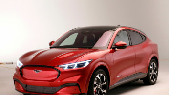 Ford Motor Co. shows the all-new electric Mustang Mach-E vehicle for a photo shoot at a studio in Warren, Michigan, U.S. October 29, 2019. Picture taken October 29, 2019.