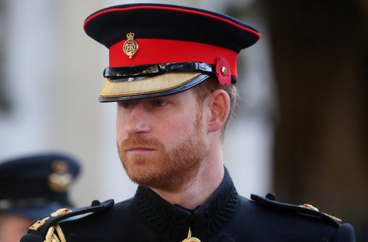 Britain's Prince Harry, Duke of Sussex, is seen during a visit to the Field of Remembrance at Westminster Abbey in London, Britain, November 7, 2019. REUTERS/Hannah McKay