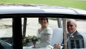 Prince Andrew with Princess Eugenie