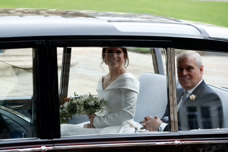 Prince Andrew with Princess Eugenie