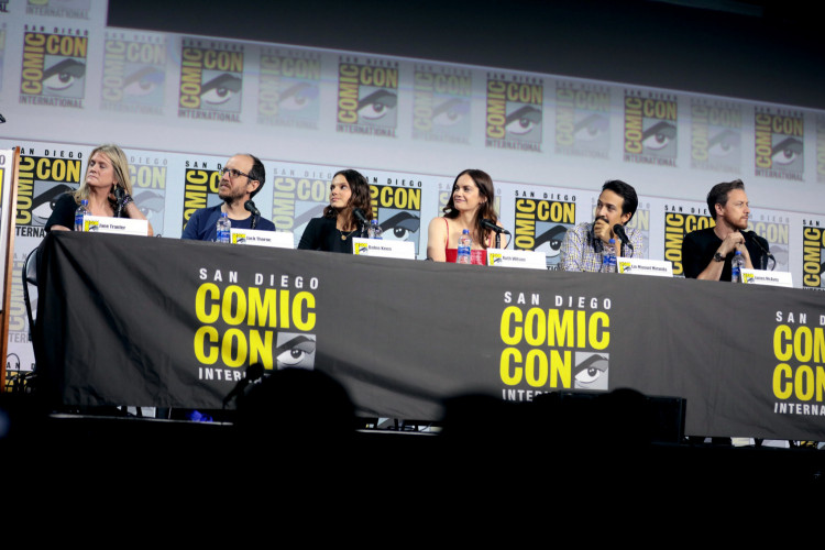 Jane Tranter, Jack Thorne, Dafne Keen, Ruth Wilson, Lin-Manuel Miranda & James McAvoy